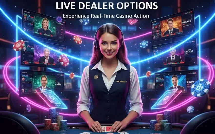 Tooniebet Live Dealer Options